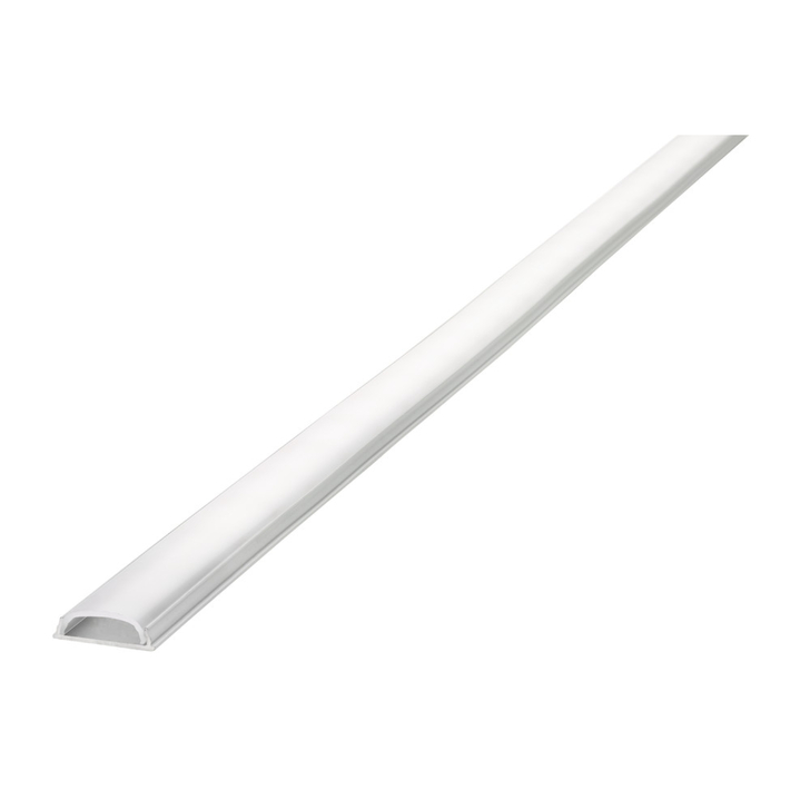Aluminium LED Strip Profile Bendable Surface Mount 1M With Frosted Diffuser 18 X 5.7MM For IP33 Max 12MM Width Strip