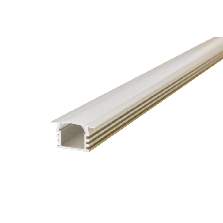 Aluminium LED Strip Profile Recessed 1M Frosted Slide-In Diffuser For IP65 10MM Width Strip