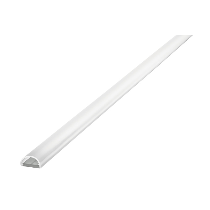 Aluminium LED Strip Profile Surface Mount 1M With Frosted Diffuser 13.8 X 8MM For IP65 Max 10MM Width Strip
