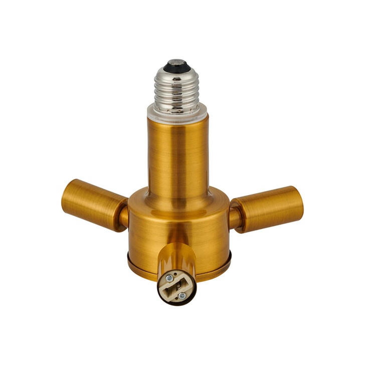Apito 1 to 3 E27 To G9 Converter Gilt Bronze Lampholders