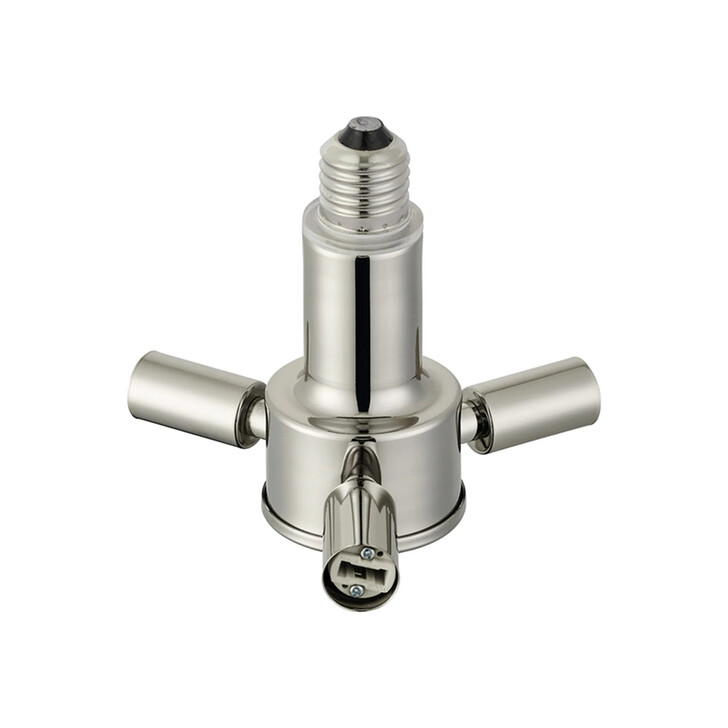 Apito 1 to 3 E27 To G9 Converter Polished Nickel Lampholders