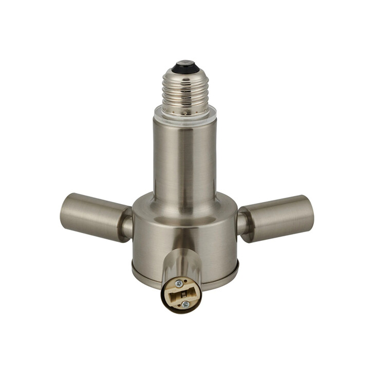 Apito 1 to 3 E27 To G9 Converter Satin Nickel Lampholders