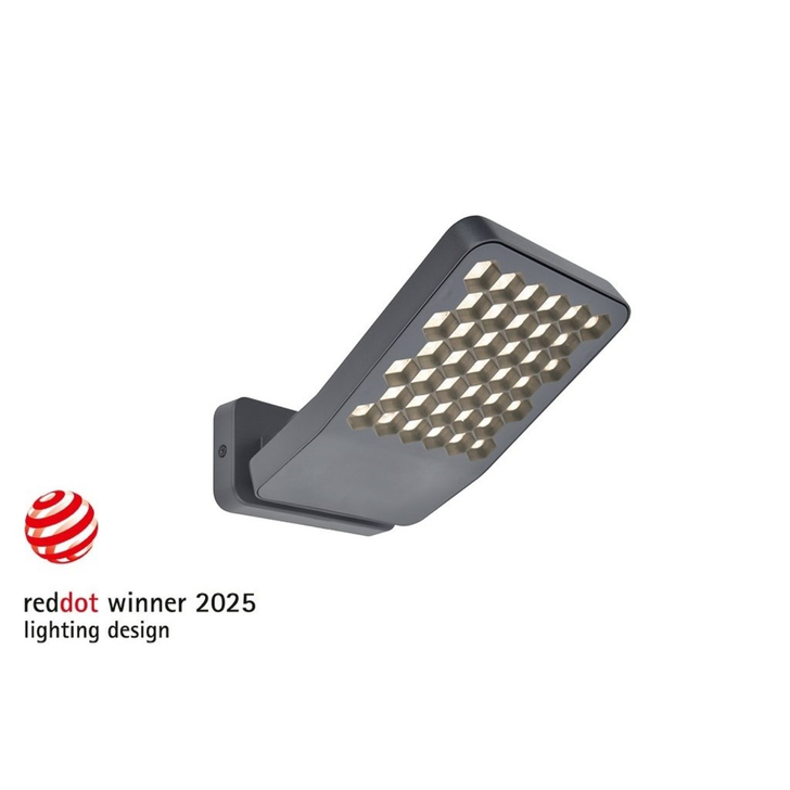 Atlantis Small Outdoor LED Flood Light Dark Grey - 4000K