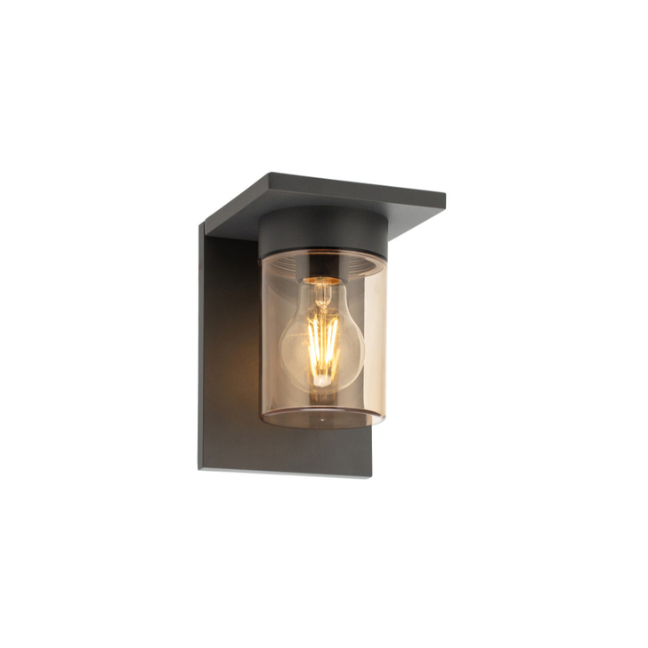 Avila Slim Dark Grey Exterior Wall Lantern Light - IP54