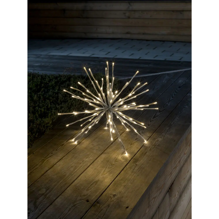Ball of Twigs, 40cm White, 120 Steady Warm White Led, IP20