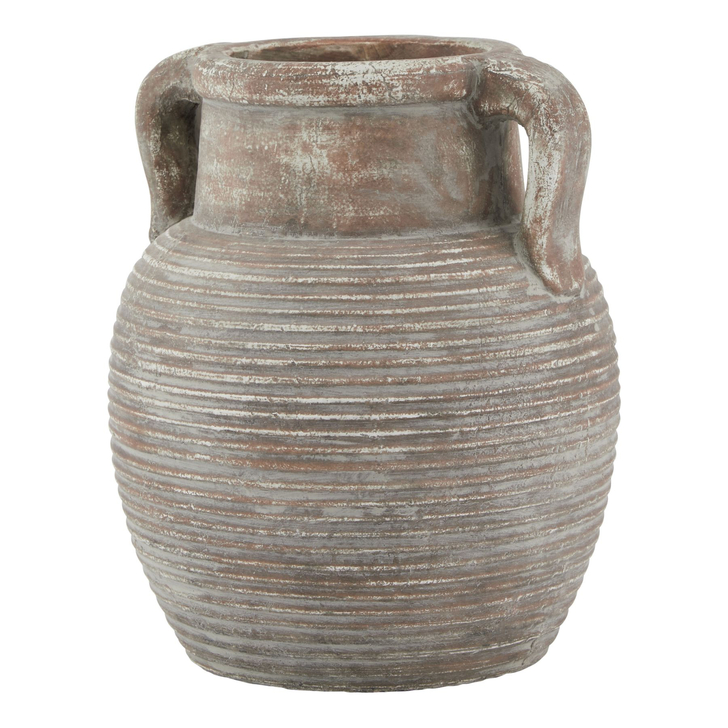 Brown Ceramic Amphora Pot