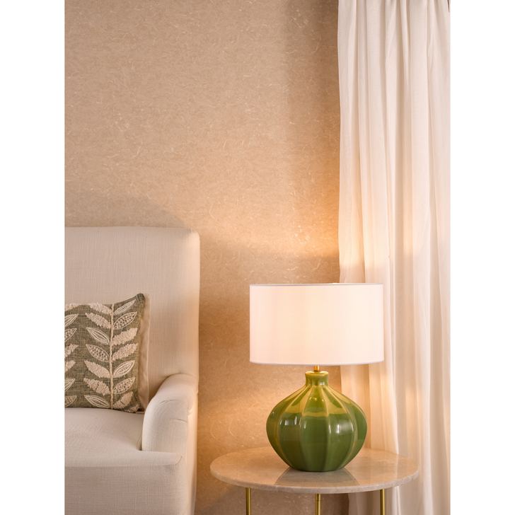 Dar Amrita Green Ceramic Table Lamp - Base Only