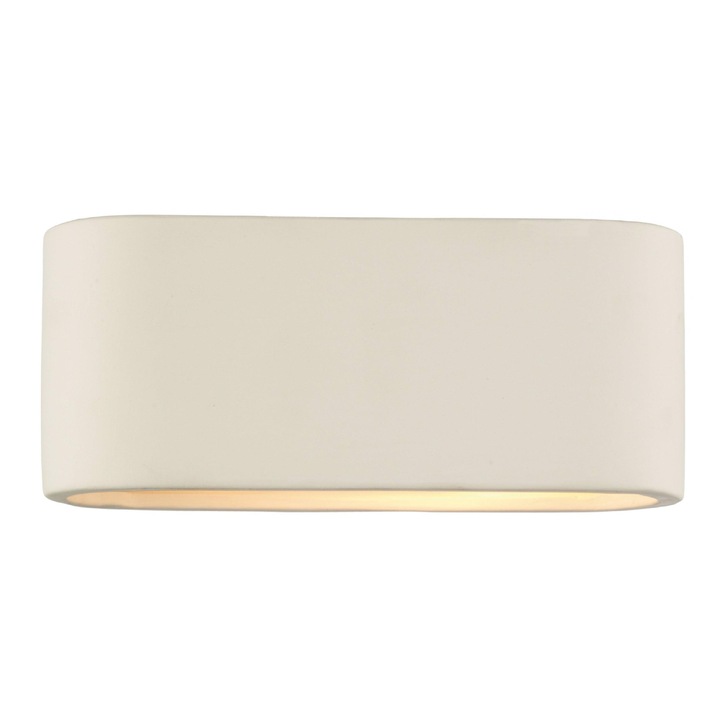 Dar Axton AXT072 White Ceramic Small Wall Light