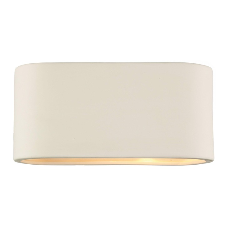 Dar Axton AXT372 White Ceramic Large Wall Light