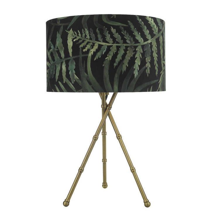 Dar Bamboo BAM4275 Table Lamp In Antique Brass Finish Base Only