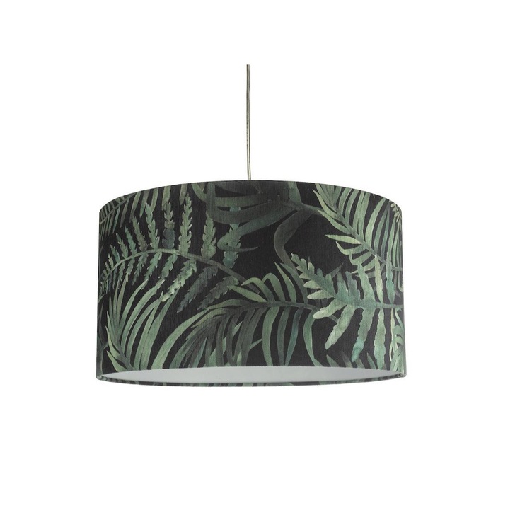 Dar Bamboo BAM8655 Large Easy Fit Shade In Green Leaf Print