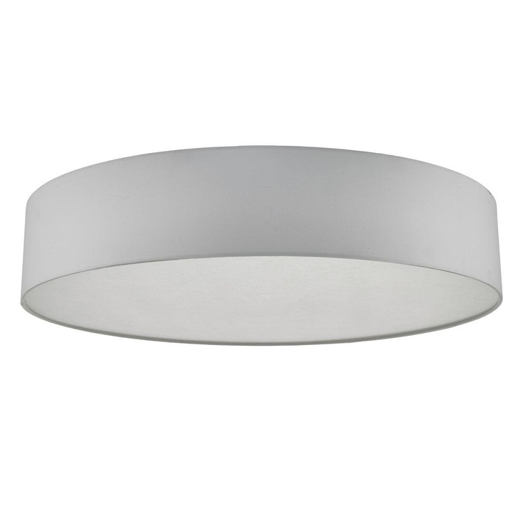 Dar Cierro CIE4815 6 Light Flush Ceiling Light In Ivory With Frosted Diffuser