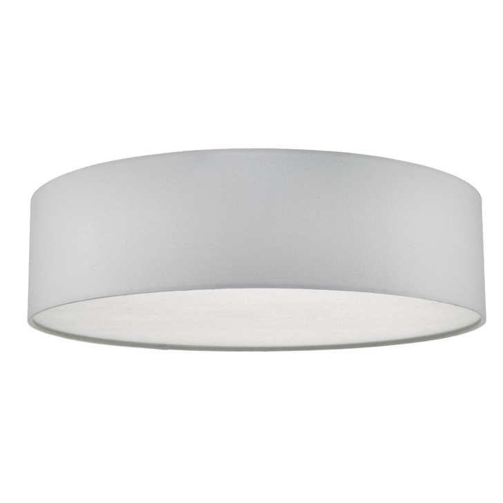 Dar Cierro CIE5015 4 Light Flush Ceiling Light In Ivory With Frosted Diffuser