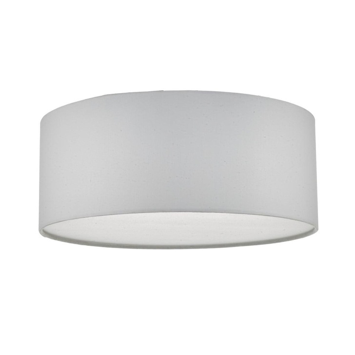 Dar Cierro CIE5215 3 Light Flush Ceiling Light In Ivory With Frosted Diffuser