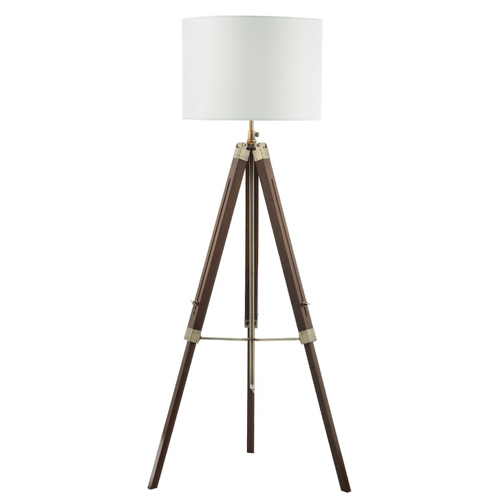 Dar Easel EAS4947 Dark Stained Wood Tripod Floor Lamp - Base Only