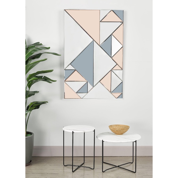 Dar Ephesus Rectangle Smoked & Rose Gold Mirror