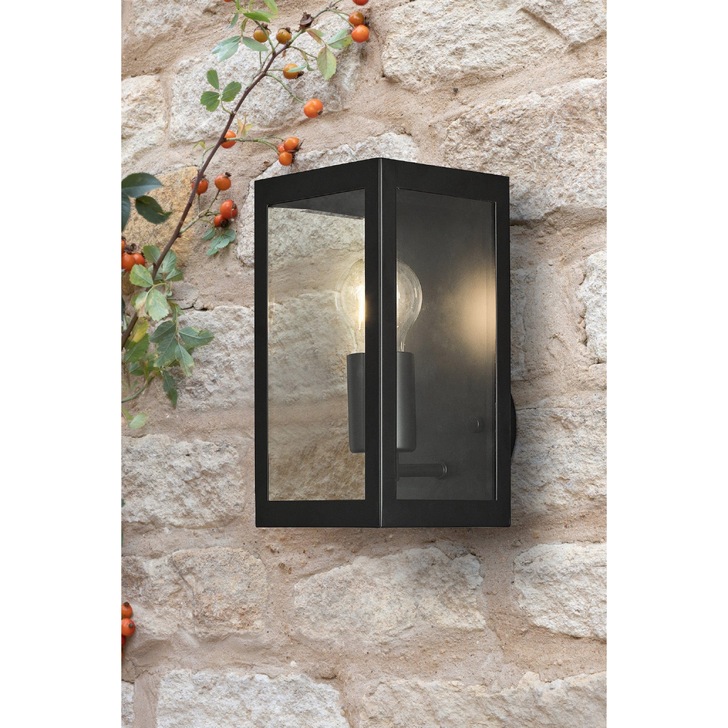 Dar Era ERA0722 Matt Black Finish Exterior Wall Light - IP44