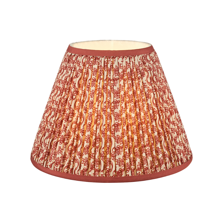 Dar Esther Red Cotton Empire Shade 30cm