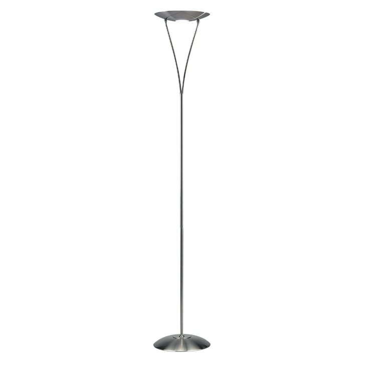 Dar Opus OPU4946 Satin Chrome Floor Lamp