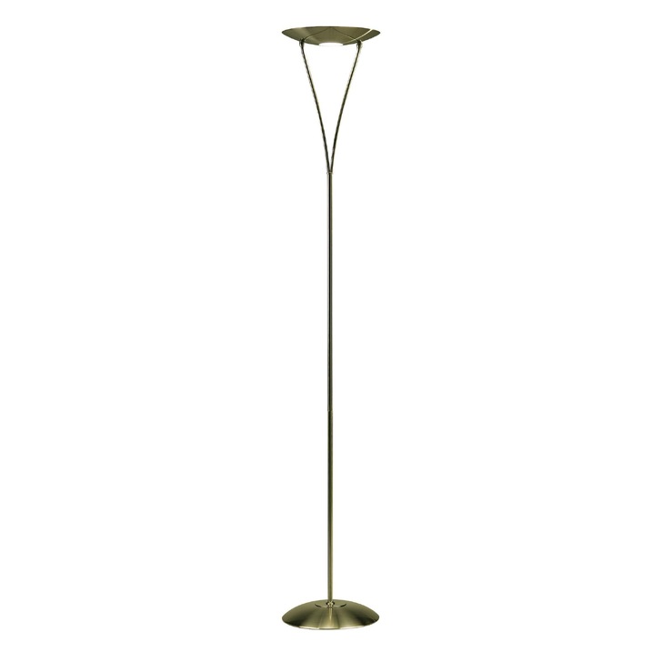 Dar Opus OPU4975 Antique Brass Floor Lamp