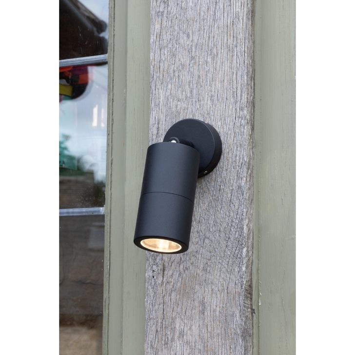 Dar Ortega ORT0722 Exterior Single Wall Light In Matt Black Finish - IP65