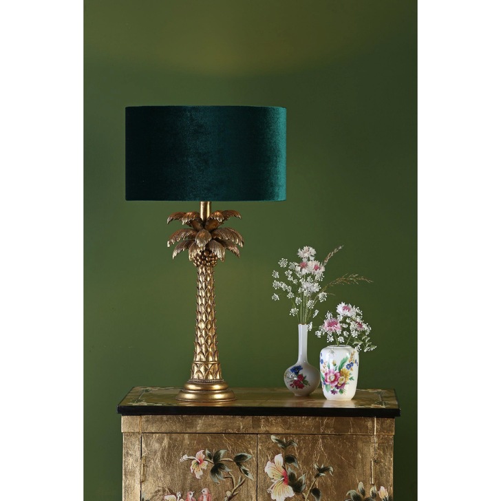 Dar Palm Gold Finish Table Lamp - Base Only