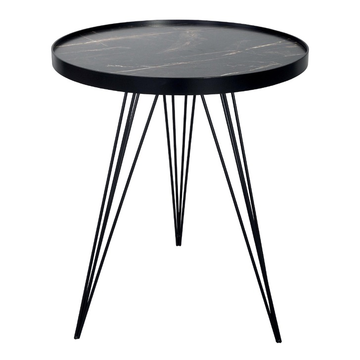 Dar Rauma Dark Grey Stone Round Side