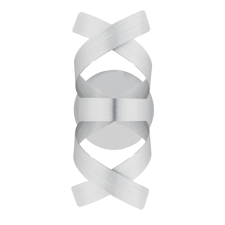 Dar Rawley RAW0750 Brushed Aluminium Single Wall Light