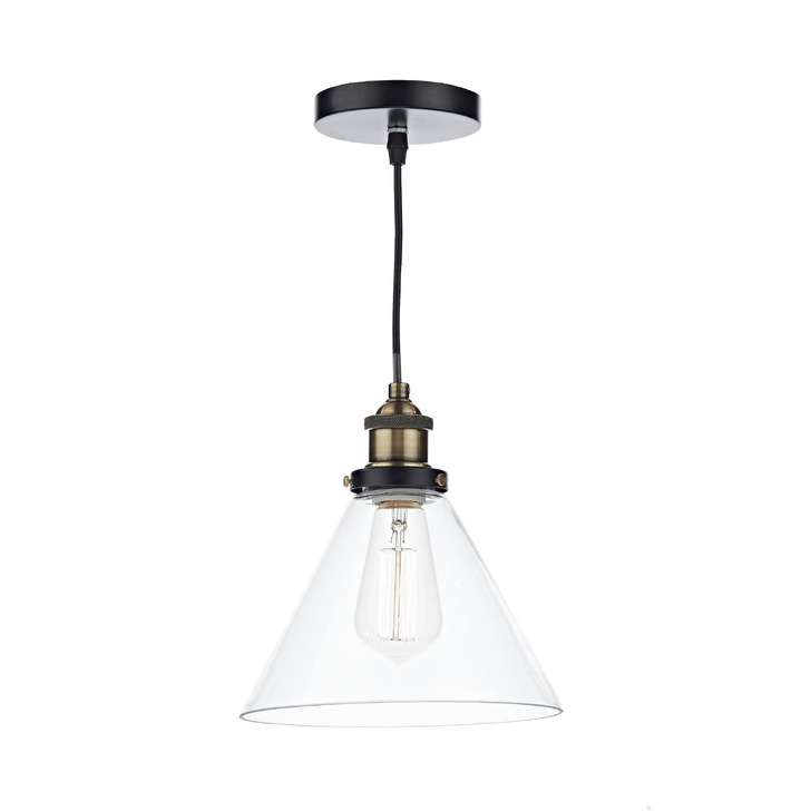 Dar Ray RAY0175 Antique Brass Finish Single Pendant