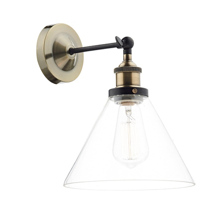 Dar Ray RAY0775 Antique Brass Finish Single Wall Light