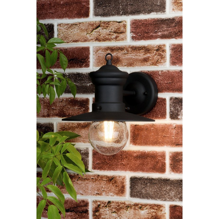 Dar Sedgewick SED1522 Matt Black Finish Exterior Wall Light - IP44