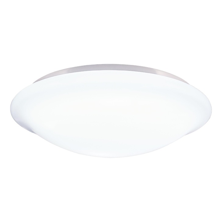 Dar Sky SKY522 White Round Acrylic Flush Ceiling Light - IP44