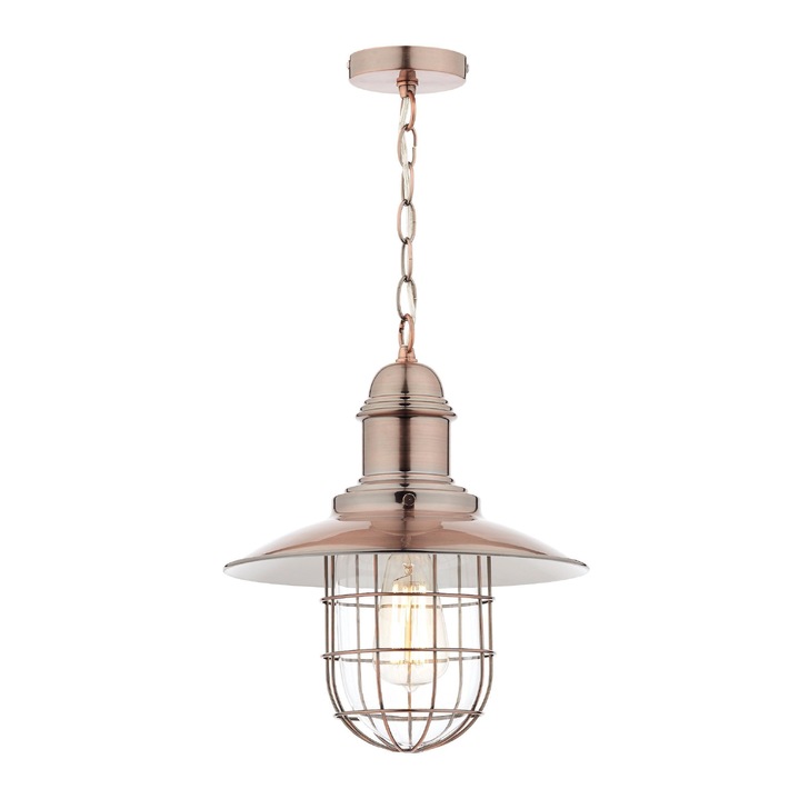 Dar Terrace TER0164 Antique Copper Single Pendant