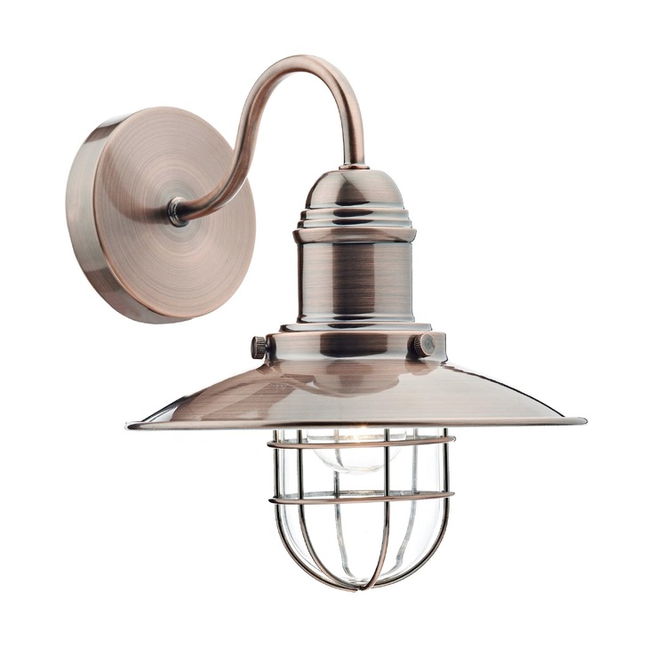 Dar Terrace TER0764 Antique Copper Single Wall Light