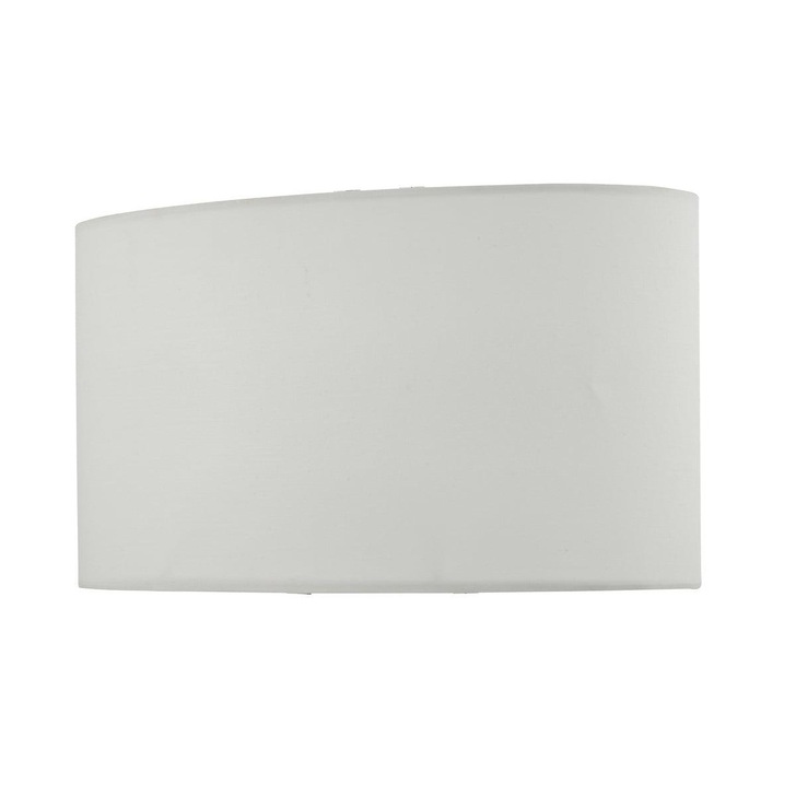 Dar UTA1315 Ivory Faux Silk Oval Shade For UTA4250