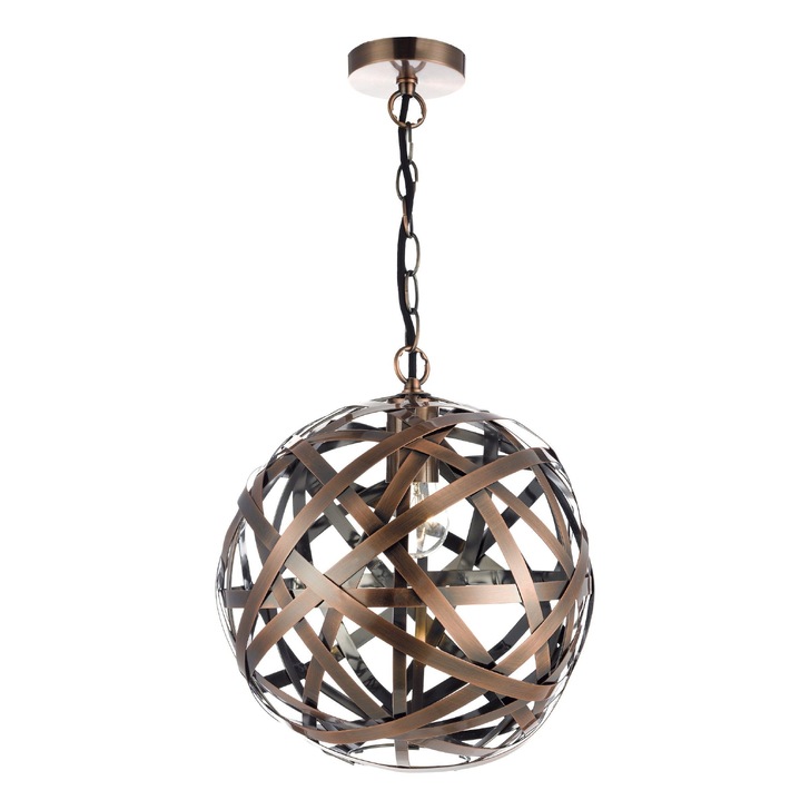 Dar Voyager VOY0164 Antique Copper Single Pendant