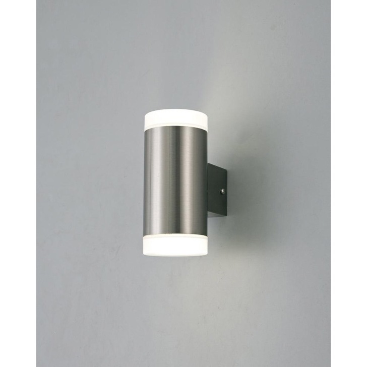 Deco Alpin D0262 Stainless Steel LED 2 Light Exterior Wall Light - IP44 4000K