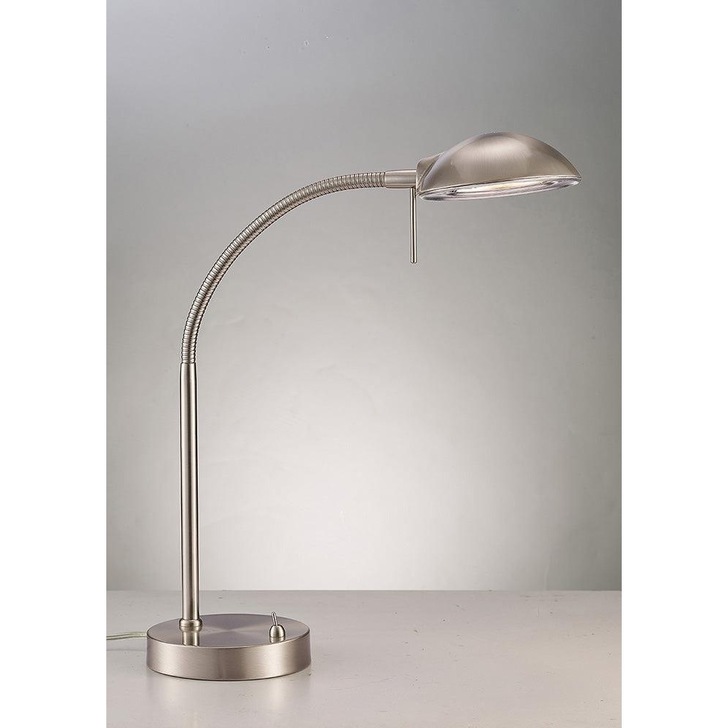 Deco Bamberg D0118 Satin Nickel Flexible Table Lamp