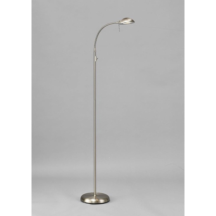 Deco Bamberg D0120 Satin Nickel Flexible Floor Lamp