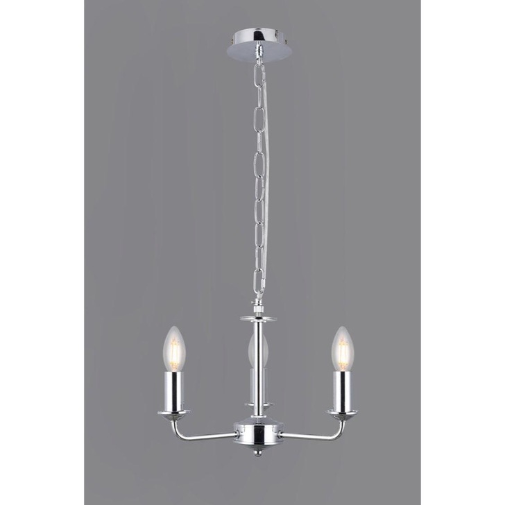 Deco Banyan D0354 Polished Chrome 3 Light Pendant