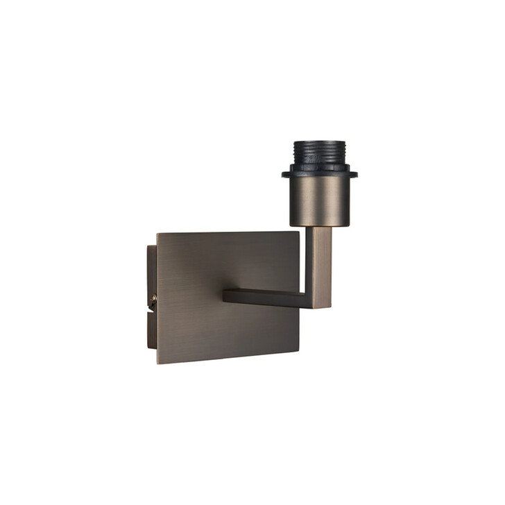 Deco Clara Matt Bronze 1 Light Wall Lamp Switched (FRAME ONLY)