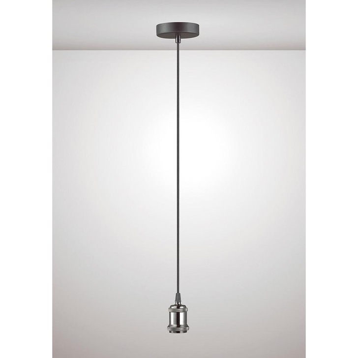 Deco Dreifa D0171 Gun Metal With Black Braided Cable Ceiling Suspension Kit