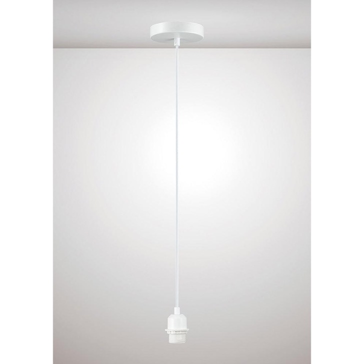 Deco Dreifa D0181 Matt White With White Cable Ceiling Suspension Kit