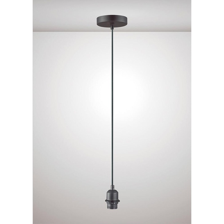 Deco Dreifa D0193 Matt Black With Black Cable Ceiling Suspension Kit