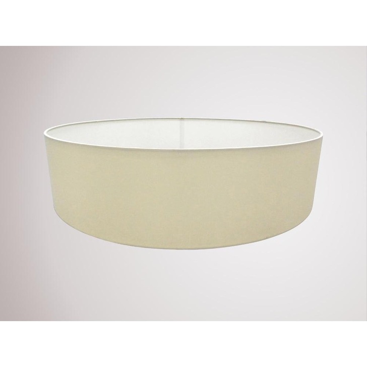 Deco Serena D0311 60cm Ivory Pearl Faux Silk Fabric Drum Shade With White Laminate Inner