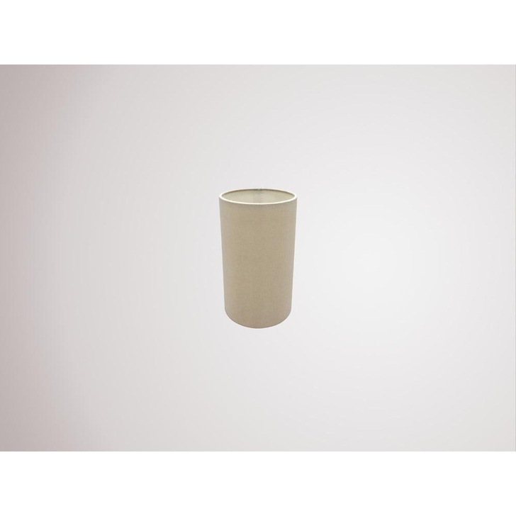 Deco Serena D0312 12cm Nude Beige Faux Silk Fabric Cylinder Shade With Moonlight Inner