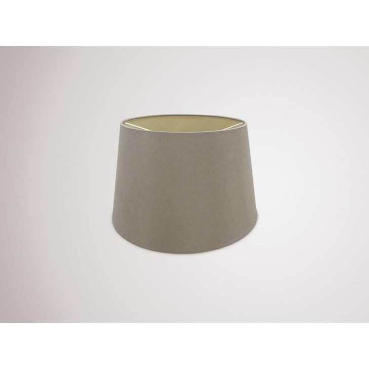 Deco Sutton D0306 35cm Taupe Faux Silk Fabric Shade With Halo Gold Inner