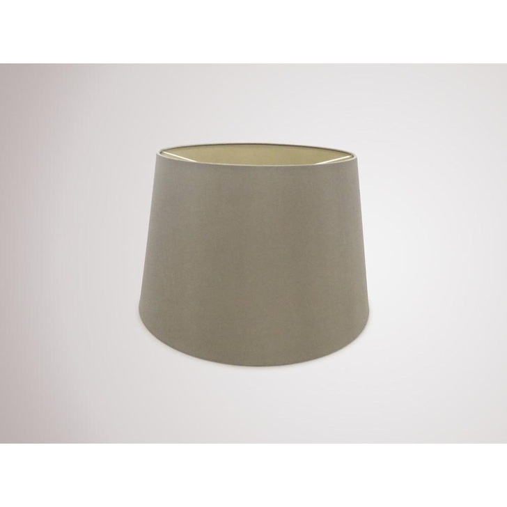 Deco Sutton D0307 40cm Taupe Faux Silk Fabric Shade With Halo Gold Inner