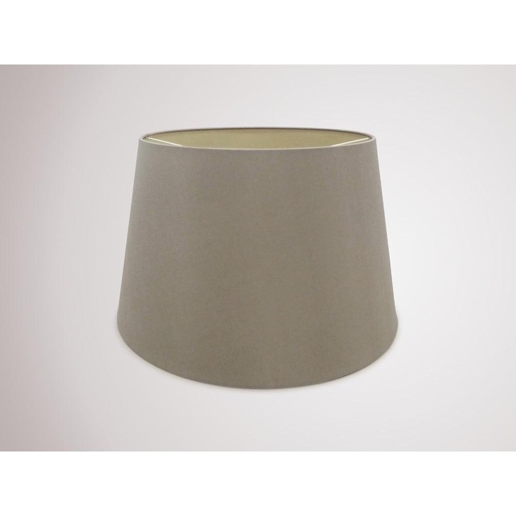 Deco Sutton D0308 45cm Taupe Faux Silk Fabric Shade With Halo Gold Inner