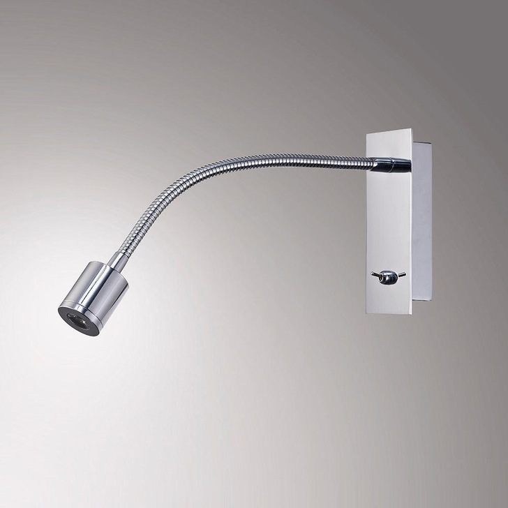 Deco Winslow D0194 Polished Chrome LED Flexible Wall Light - 3000K